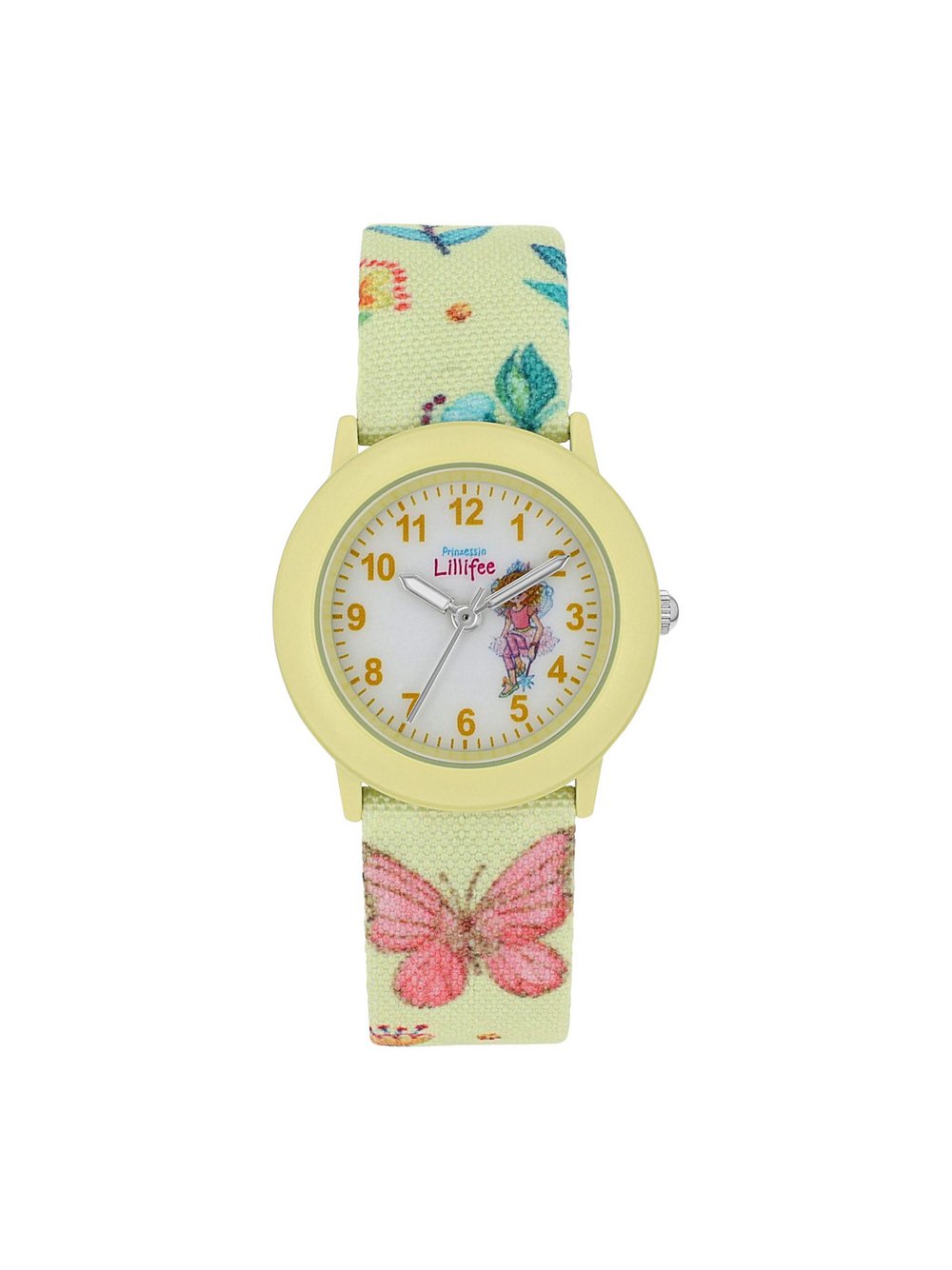 Prinzessin Lillifee Quarzuhr Mädchen Textil gemustert