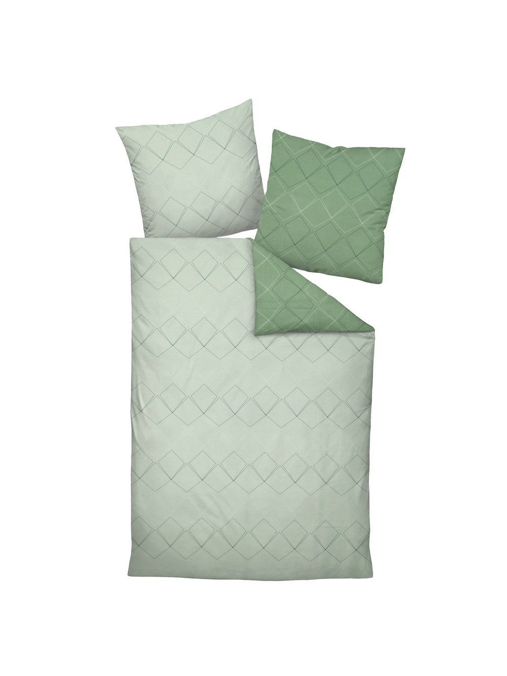 Janine Bettwäsche 1er Pack Damen Baumwolle gemustert