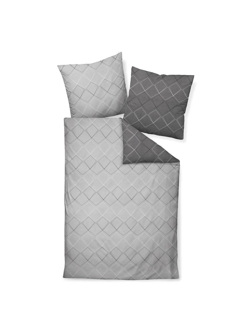 Janine Bettwäsche 1er Pack Damen Baumwolle gemustert