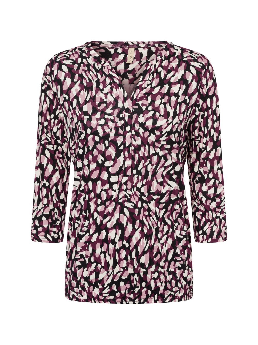 soyaconcept® Langarmshirt Damen Baumwolle gemustert
