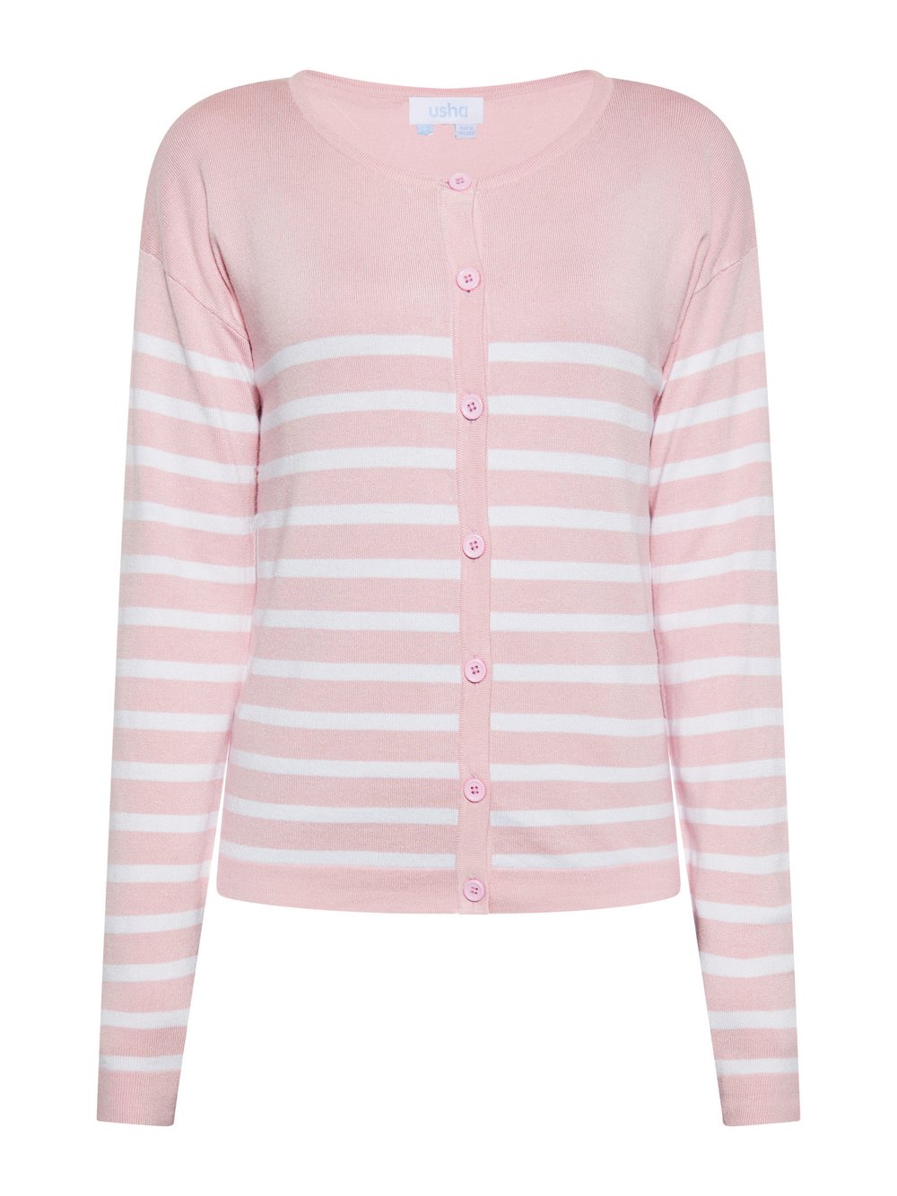 Usha Strickjacke Damen Viskose gestreift