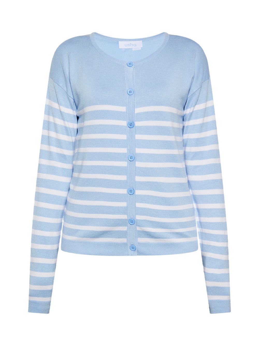 Usha Strickjacke Damen Viskose gestreift