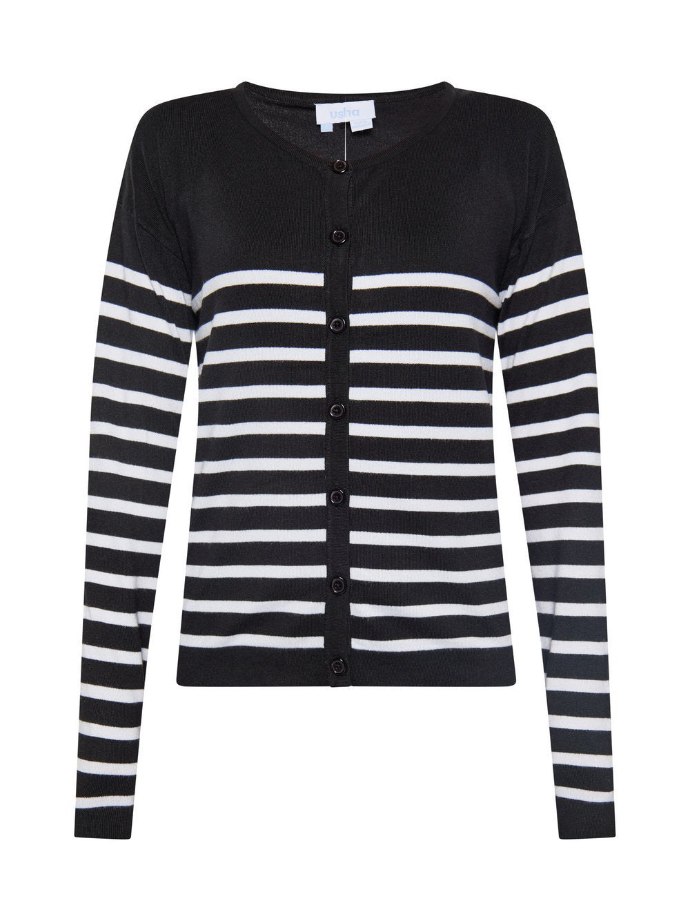 Usha Strickjacke Damen Viskose gestreift