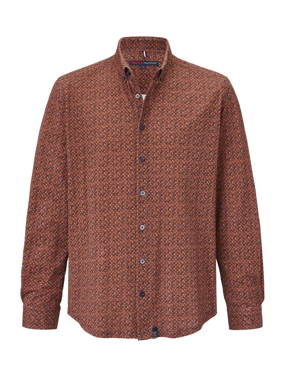 Paddock`s Baumwollhemd Herren Regular Fit Baumwolle gemustert