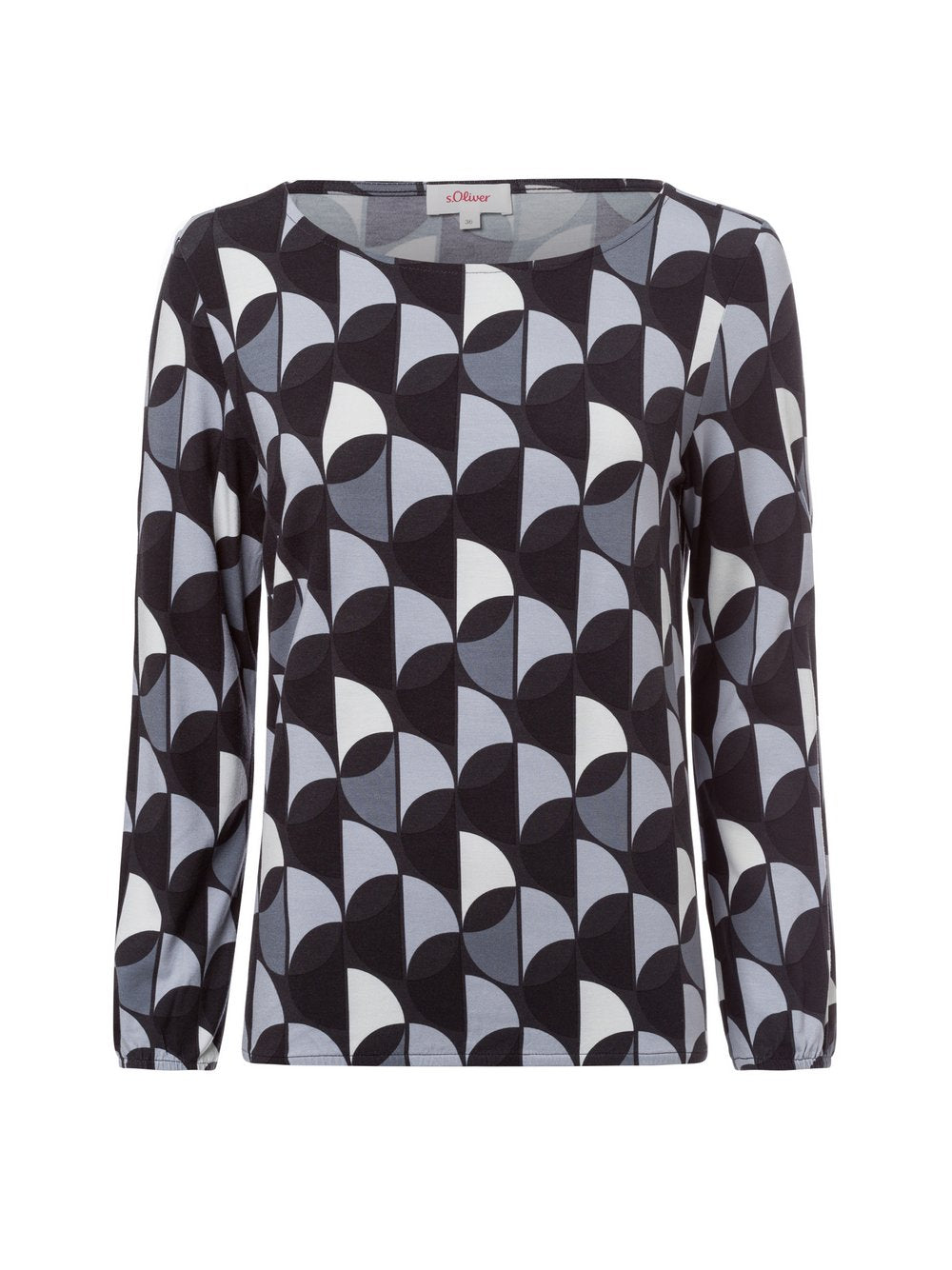 s.Oliver Langarmshirt Damen gemustert