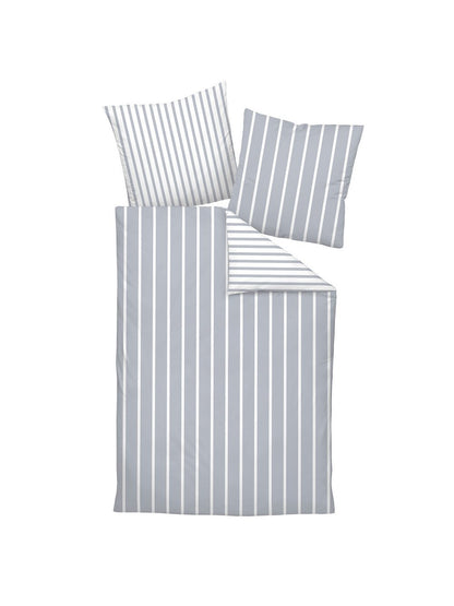 Janine Bettwäsche 1er Pack Damen Baumwolle gestreift