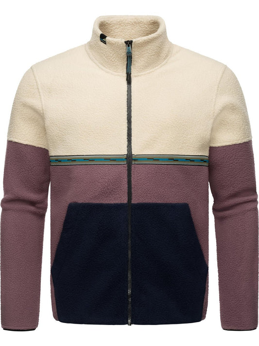 Ragwear Fleecejacke Herren gestreift