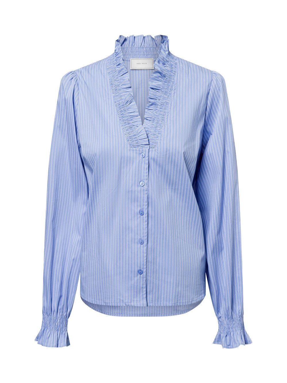 Neo Noir Bluse Damen Baumwolle gestreift