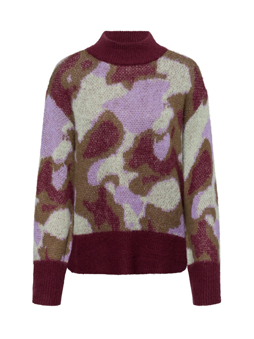 Y.A.S Strickpullover mit Woll-Anteil Damen gemustert