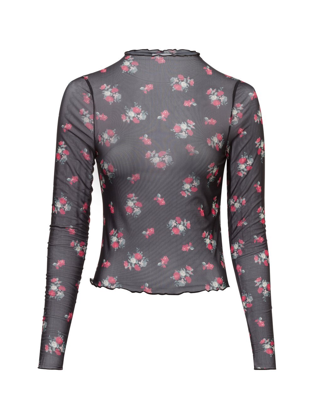 Noisy May Langarmshirt Damen gemustert