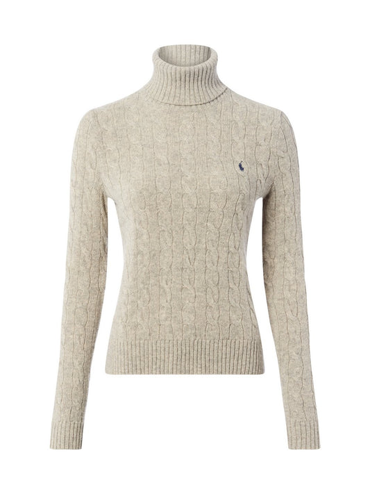 Polo Ralph Lauren Rollkragenpullover aus Wolle mit Cashmere-Anteil Damen strukturiert