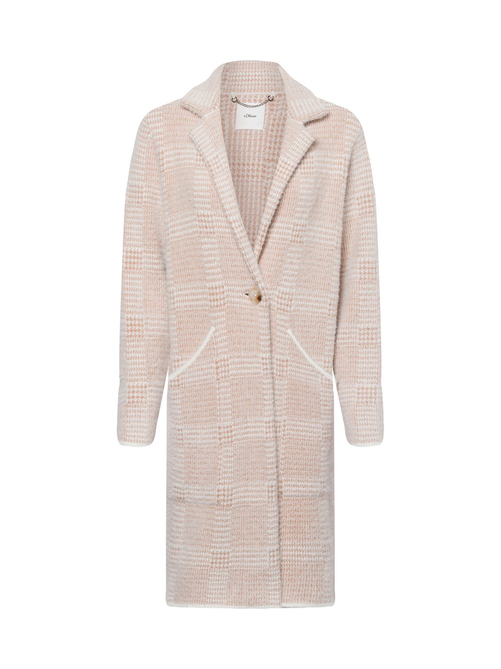 s.Oliver LABEL Strickjacke Damen Feinstrick kariert