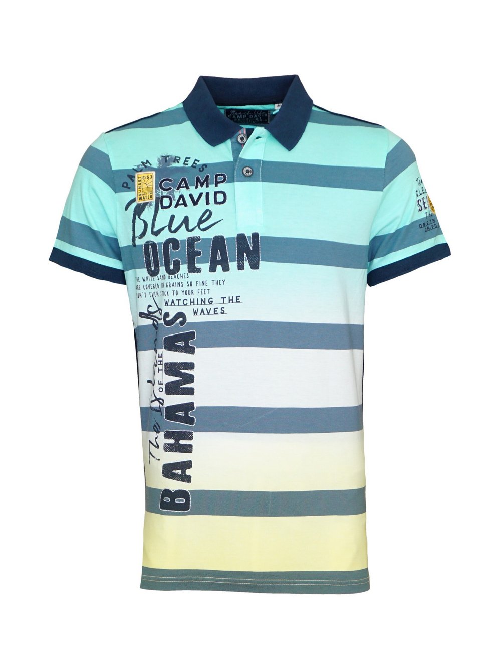 Camp David Poloshirt Herren Baumwolle bedruckt