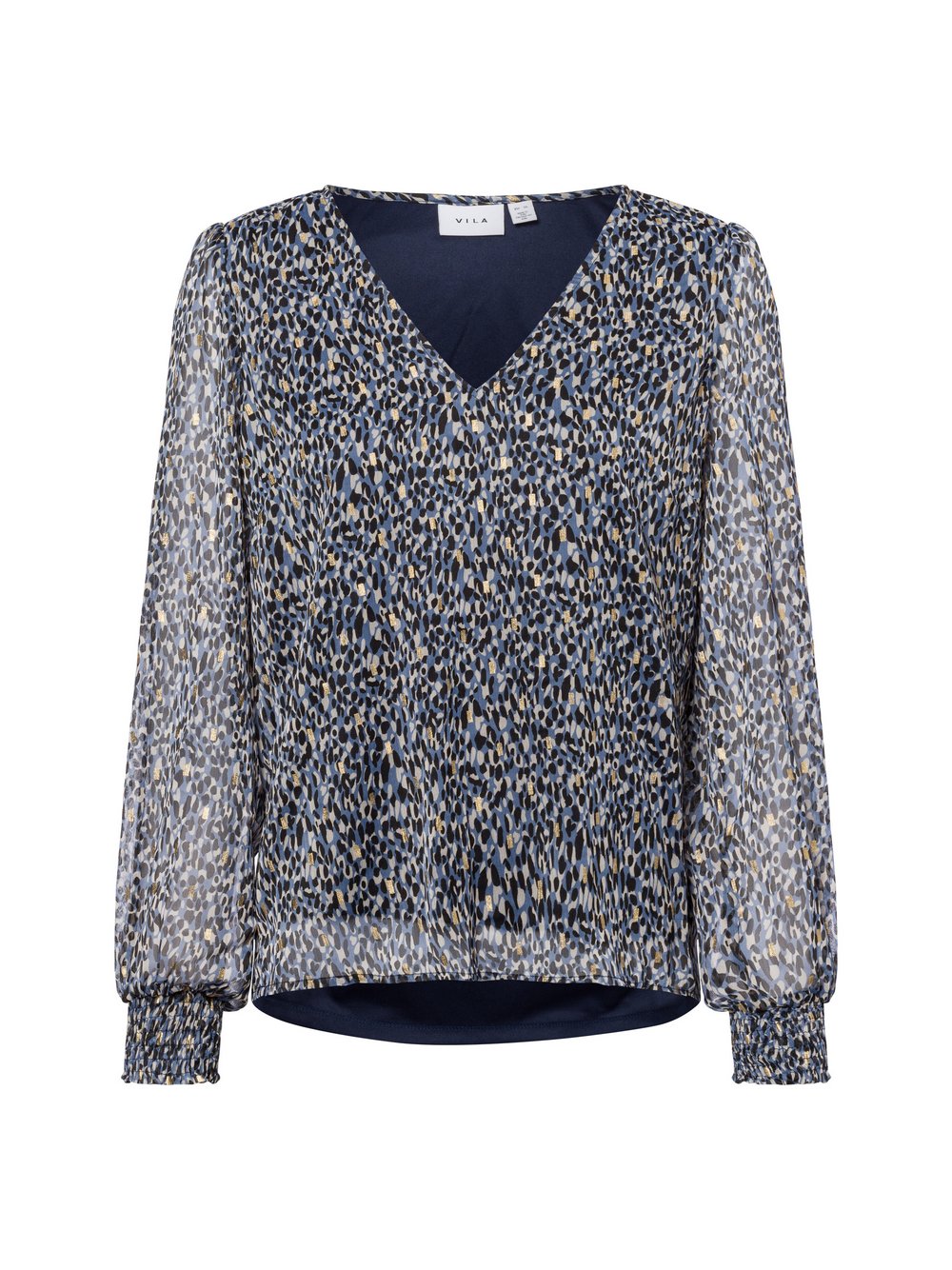 Vila Blusenshirt Damen gemustert