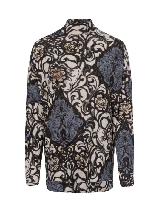 soyaconcept® Langarmshirt Damen Viskose gemustert