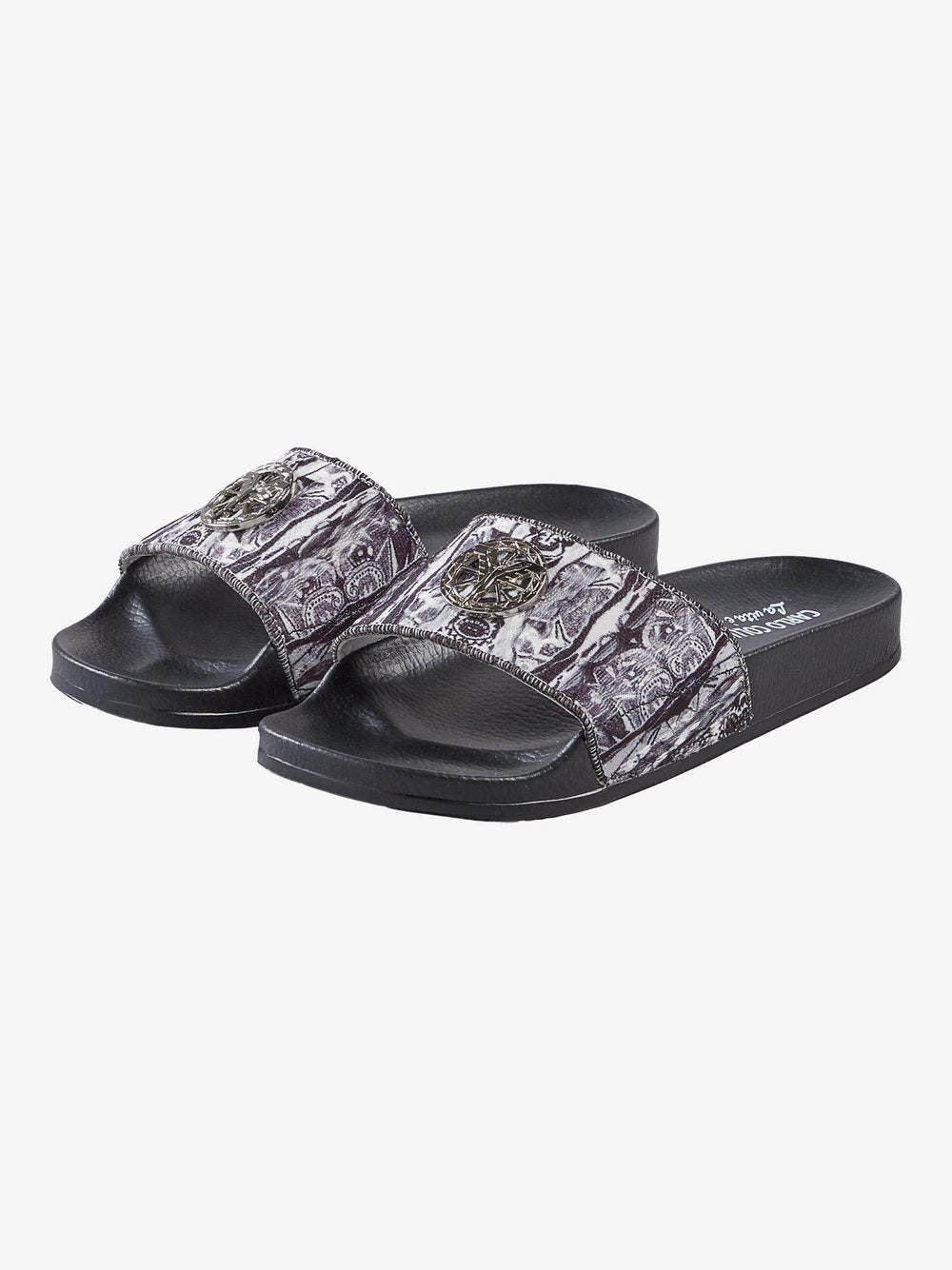 Carlo Colucci Strickpullover Herren Baumwolle bedruckt