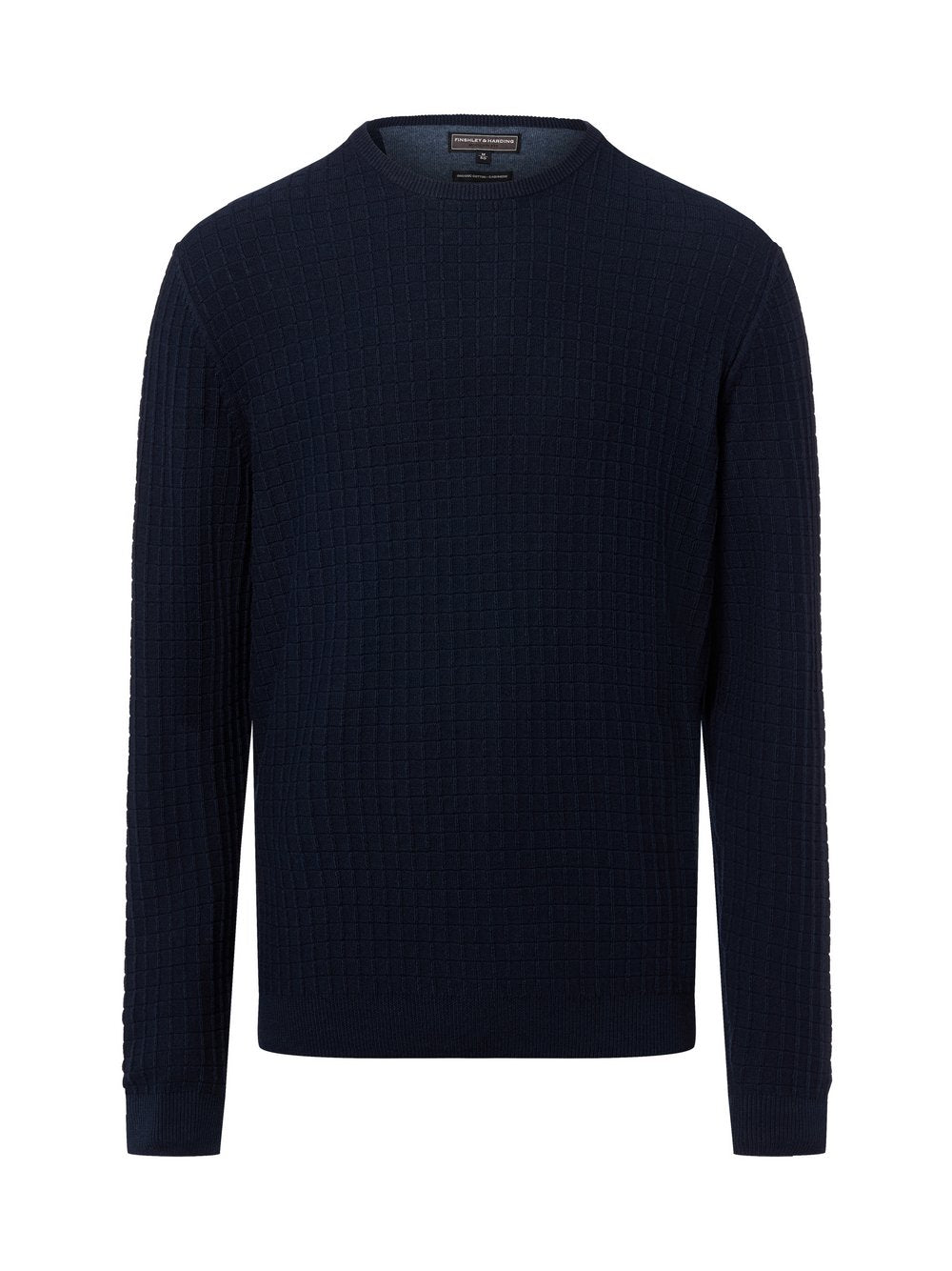 Finshley & Harding Pullover mit Cashmere-Anteil Herren Baumwolle strukturiert