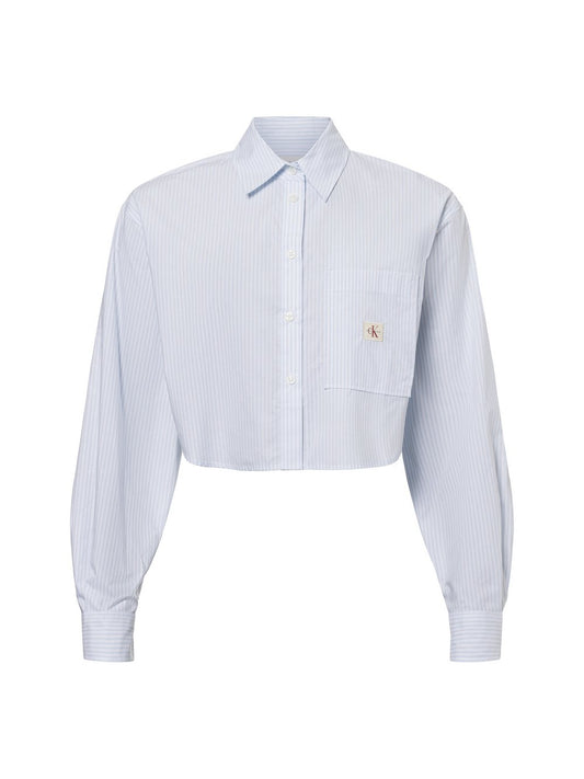 Calvin Klein Jeans Blusenshirt Damen Baumwolle gestreift
