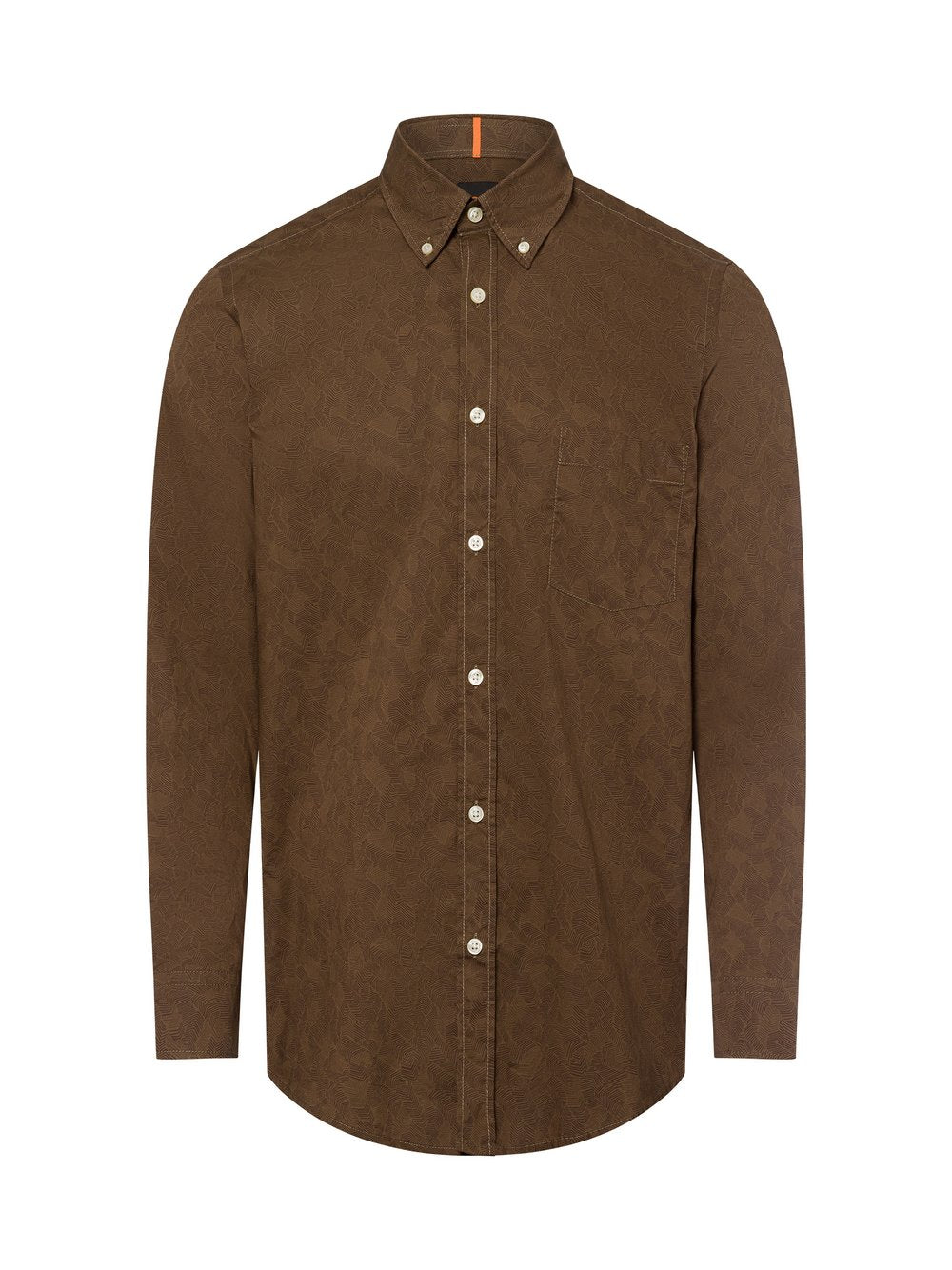 BOSS Hemd Herren Regular Fit Baumwolle gemustert