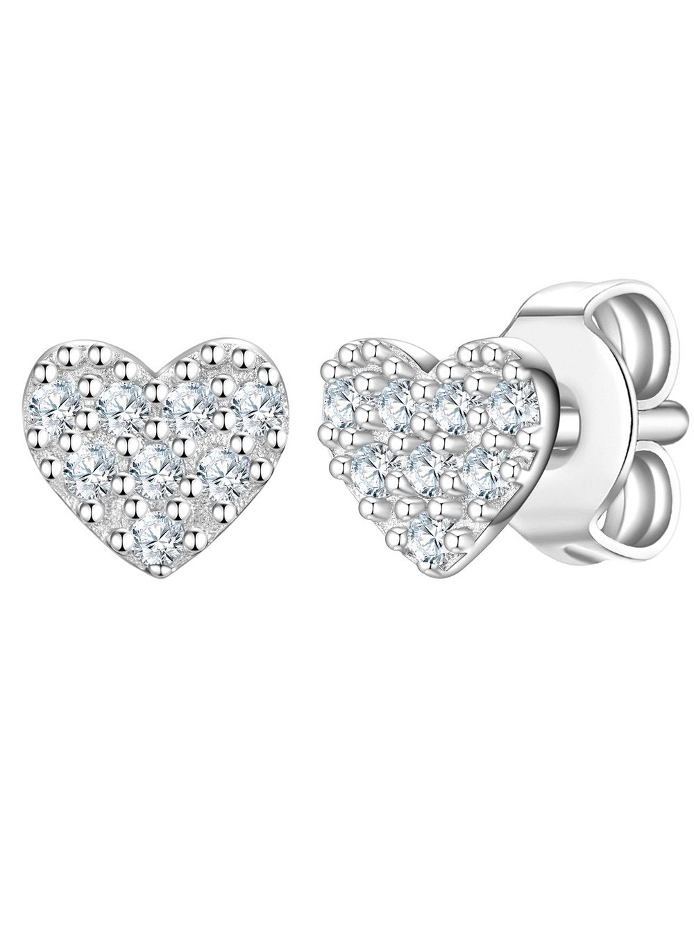 Rafaela Donata Ohrstecker -Herz Damen Sterlingsilber