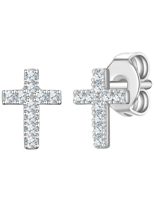 Rafaela Donata Ohrstecker -Kreuz Damen Sterlingsilber
