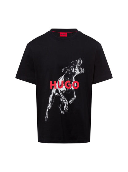 HUGO T-Shirt Herren Baumwolle bedruckt