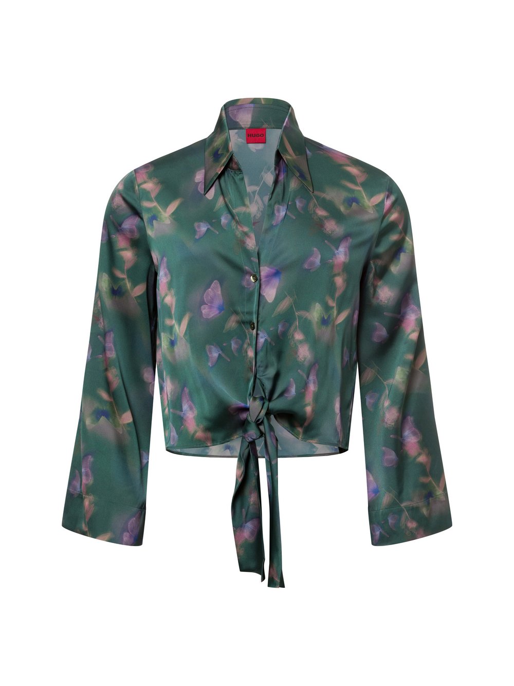 HUGO Schluppenbluse Damen gemustert
