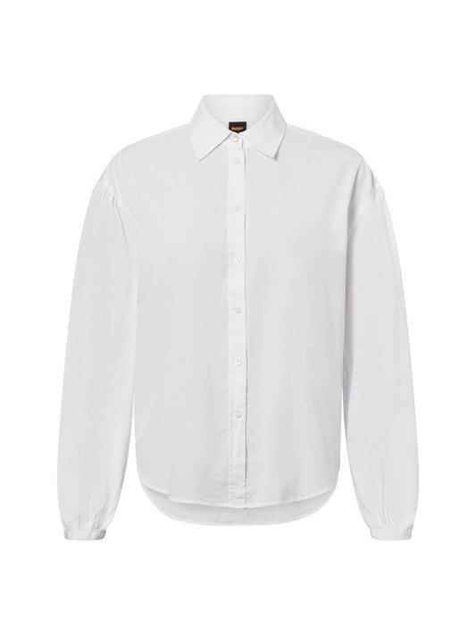 BOSS Hemdbluse Damen Baumwolle
