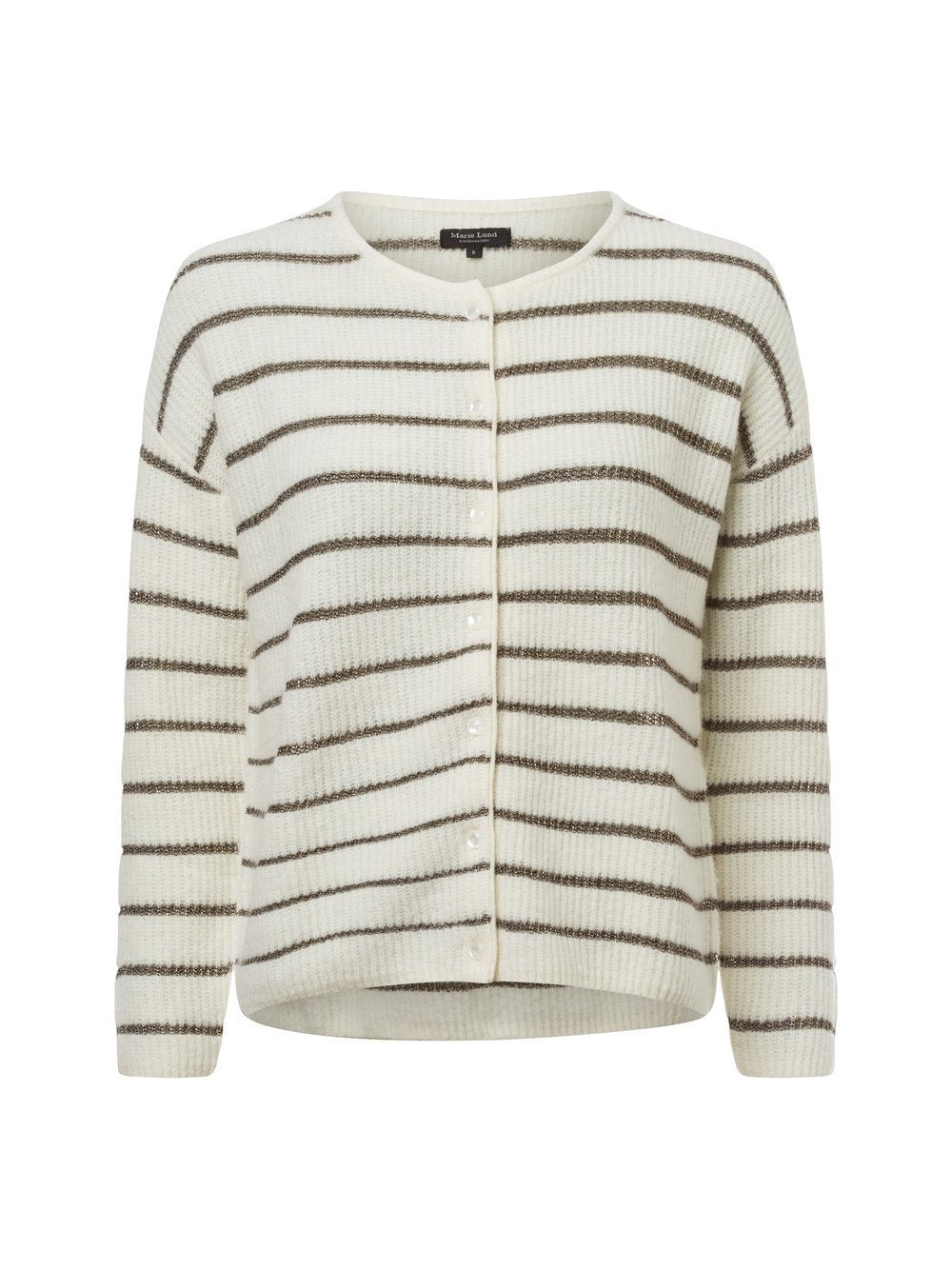 Marie Lund Strickjacke mit Alpaka-Anteil Damen Wolle gestreift