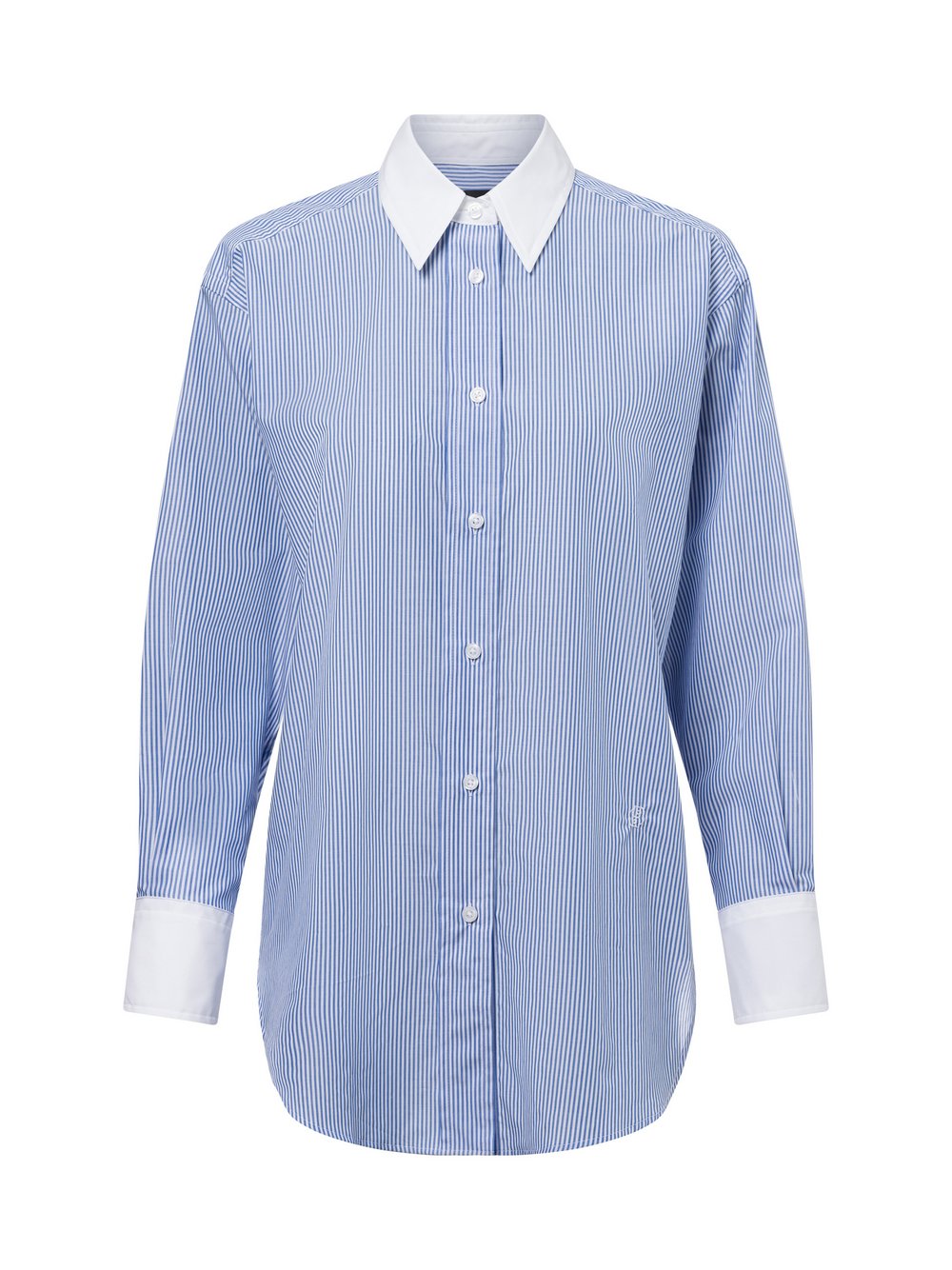 BOSS Bluse Damen Baumwolle gestreift