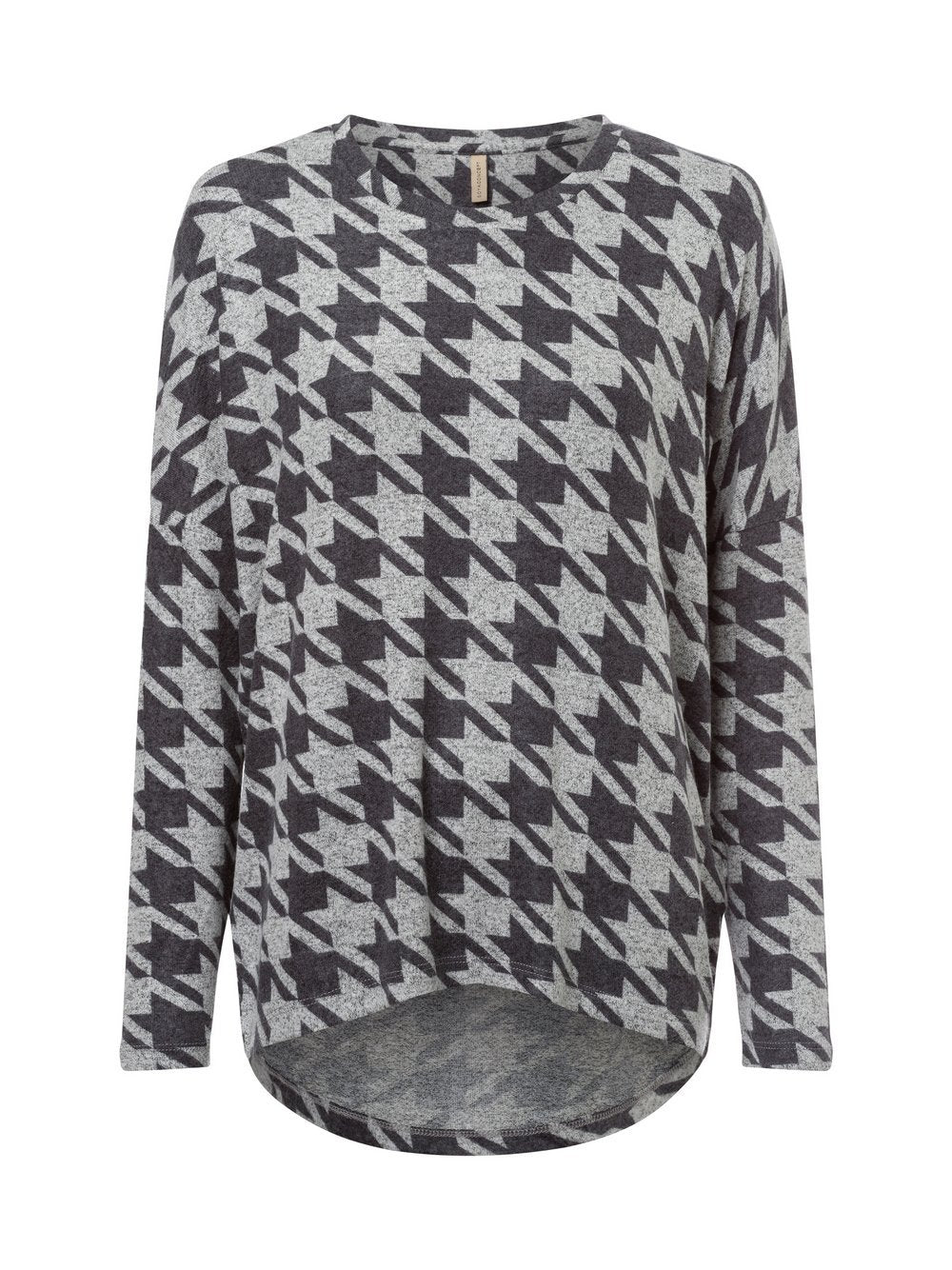soyaconcept® Langarmshirt Damen Viskose gemustert