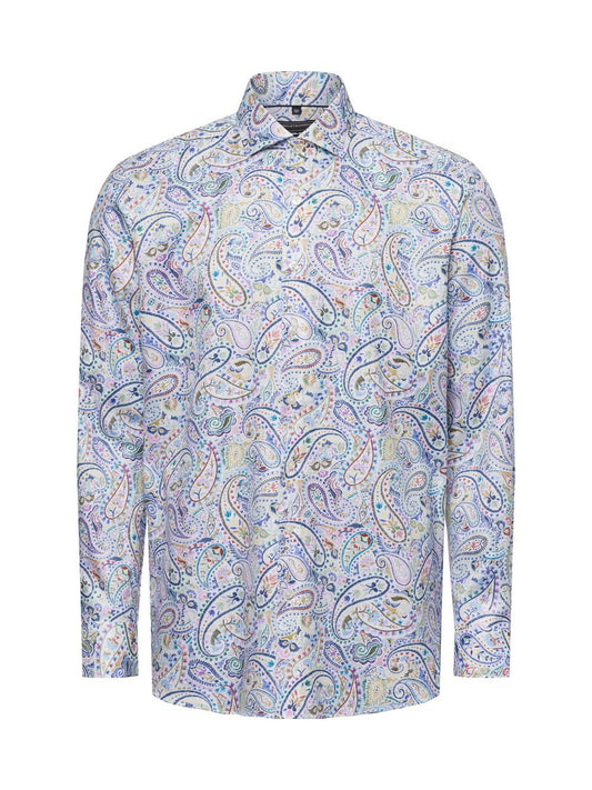 Finshley & Harding Freizeithemd Herren Regular Fit Baumwolle gemustert