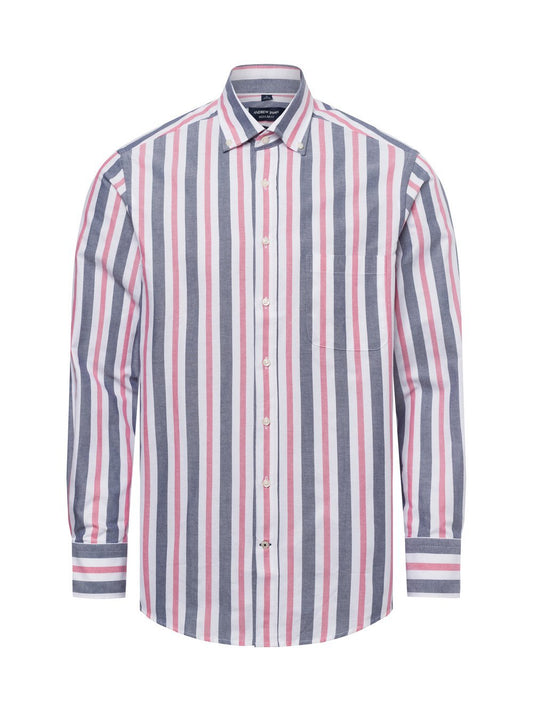 Andrew James Freizeithemd Herren Regular Fit Baumwolle gestreift