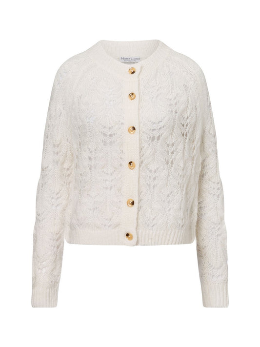 Marie Lund Strickjacke mit Mohair-Anteil Damen strukturiert