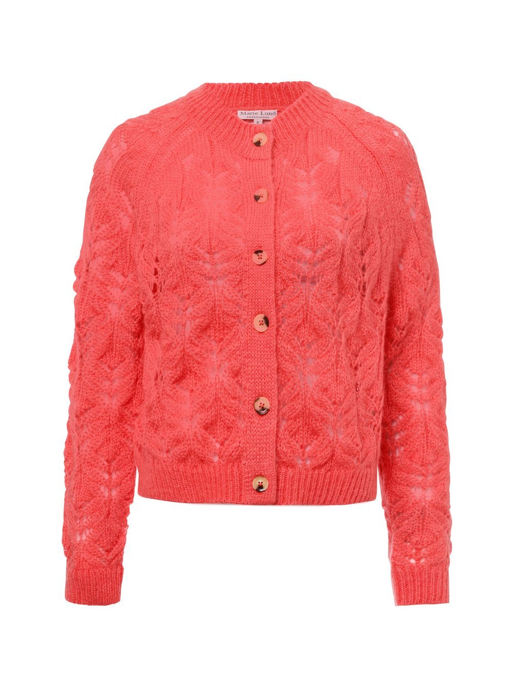 Marie Lund Strickjacke mit Mohair-Anteil Damen strukturiert