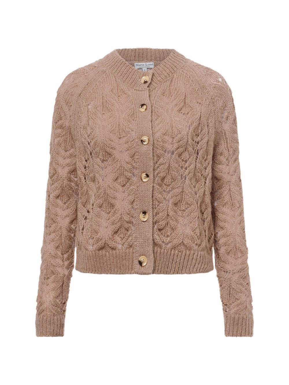 Marie Lund Strickjacke mit Mohair-Anteil Damen strukturiert