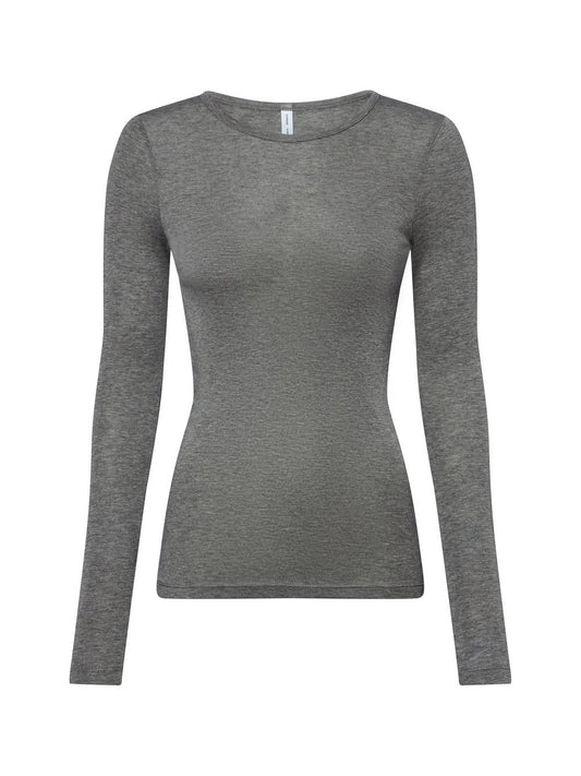 Samsøe Samsøe Langarmshirt Damen Lyocell meliert