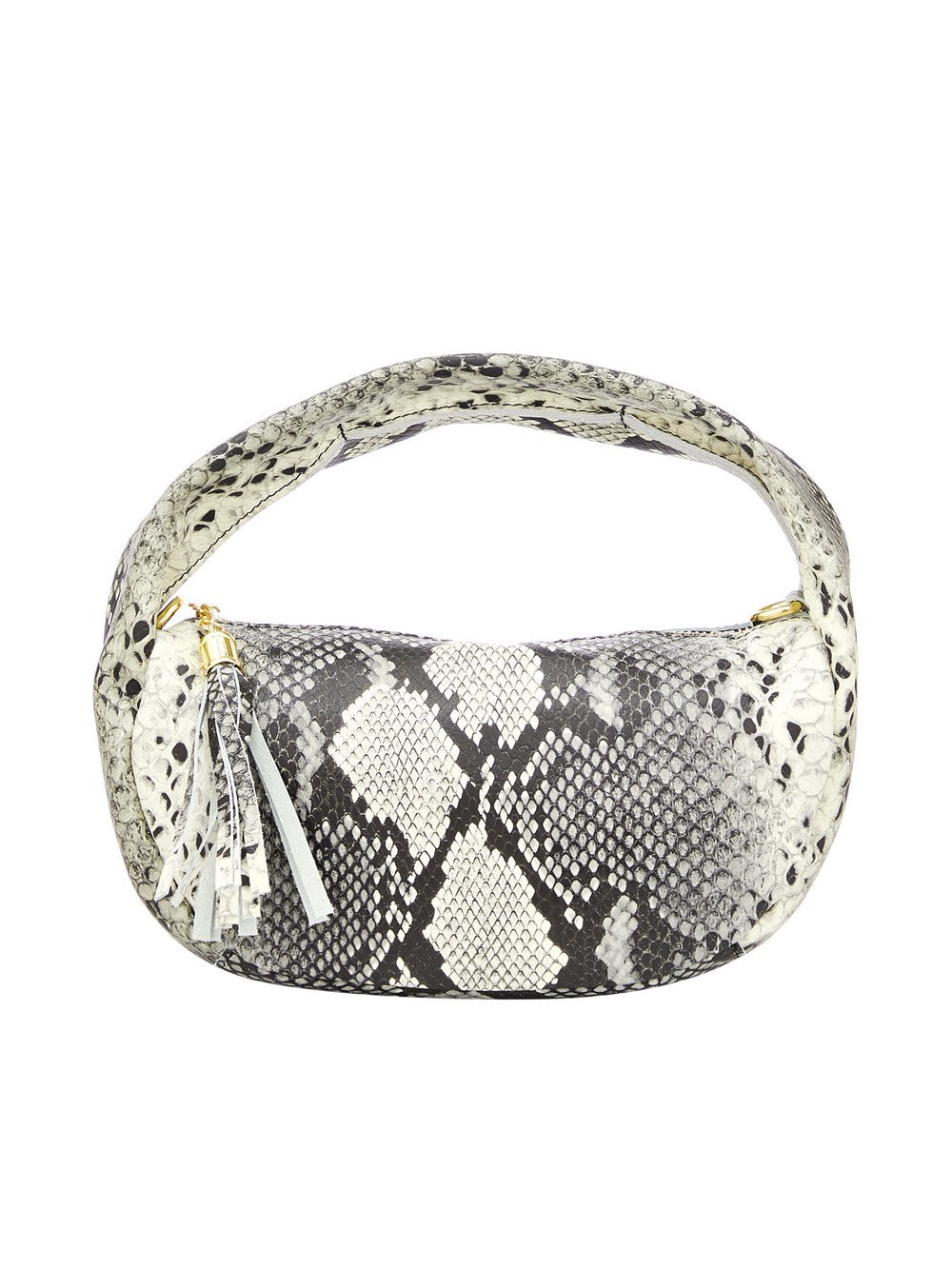 Faina Schultertaschen Damen Leder gemustert