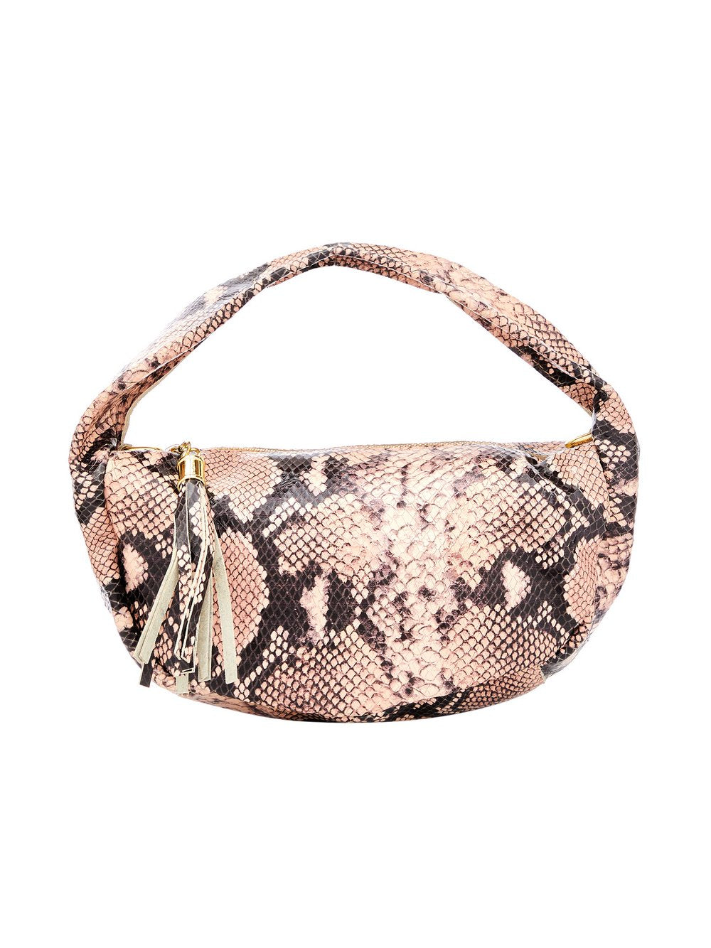 Faina Schultertaschen Damen Leder gemustert