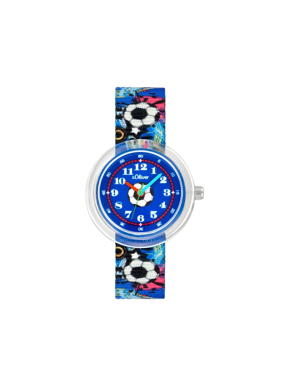s.Oliver Quarzuhr Jungen Edelstahl transparent