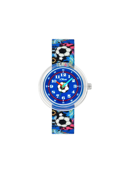 s.Oliver Quarzuhr Jungen Edelstahl transparent