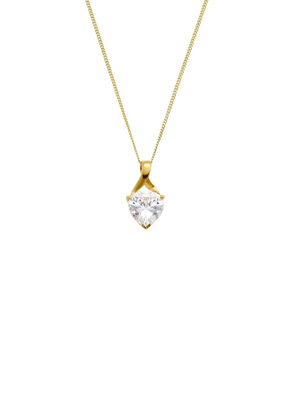 amor Kette mit Anhänger Damen Gelbgold