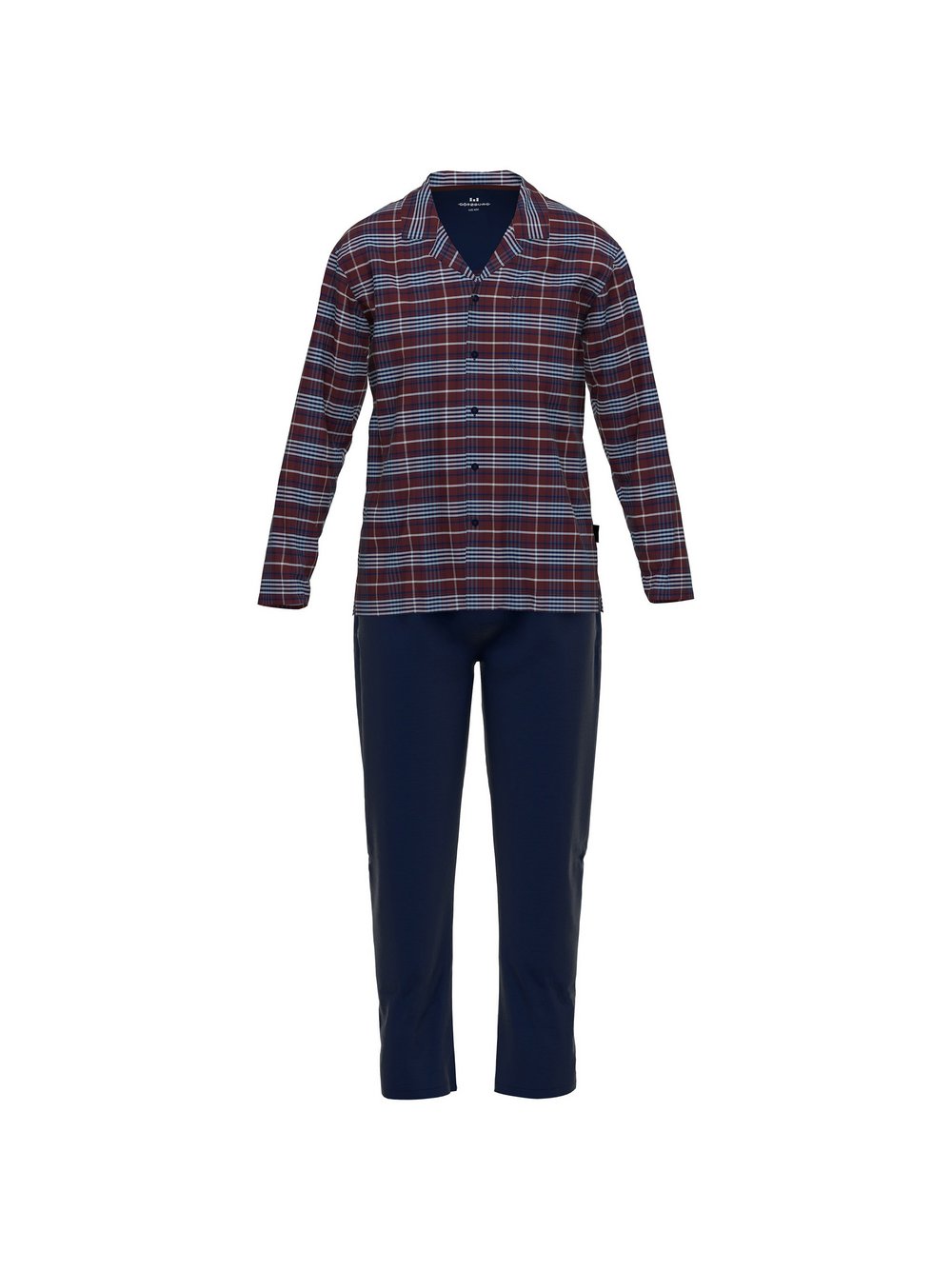 GÖTZBURG Pyjama Herren Baumwolle kariert