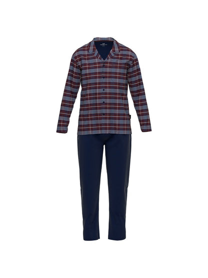 GÖTZBURG Pyjama Herren Baumwolle kariert