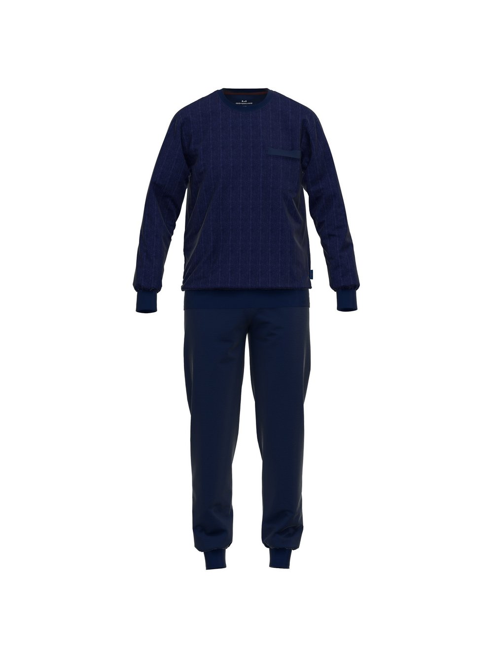 GÖTZBURG Pyjama Herren Baumwolle gestreift