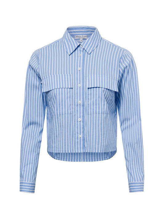 Marie Lund Hemdbluse Damen Baumwolle gestreift