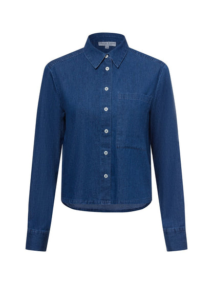 Marie Lund Jeansbluse Damen Baumwolle