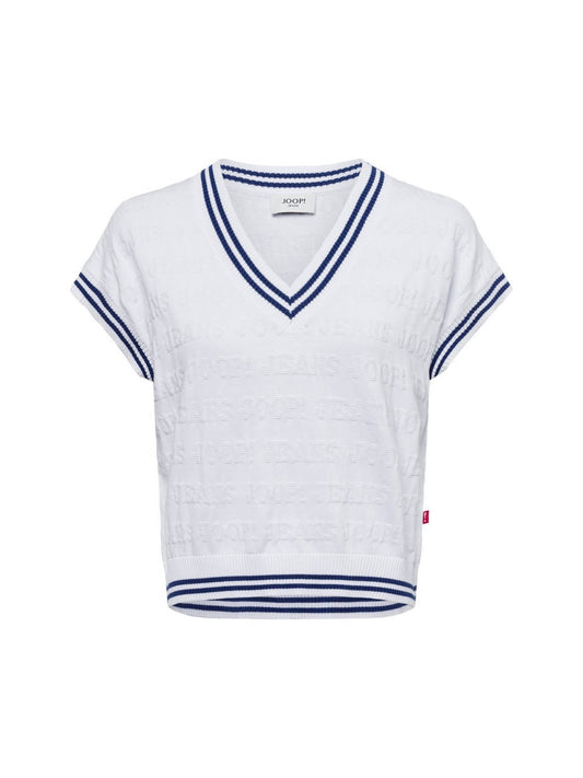 Joop Jeans Pullunder Damen Baumwolle