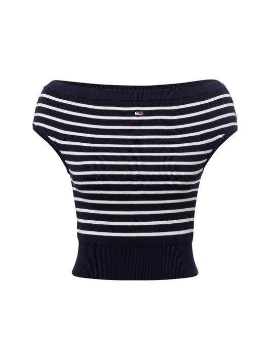 Tommy Jeans Stricktop Damen Baumwolle gestreift