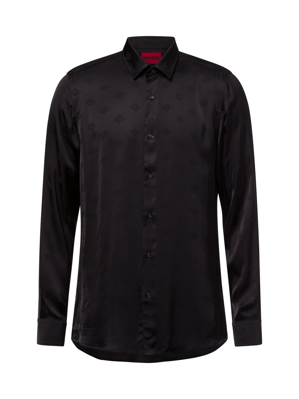 HUGO Freizeithemd Herren Super Slim Fit Viskose gemustert